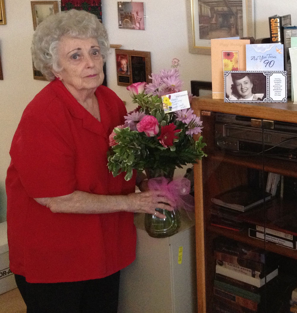 Dorothy Noorlander on her 90th birthday